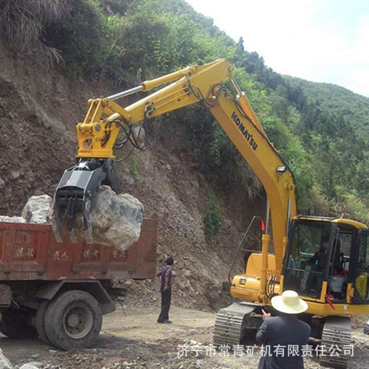 移动式液压抓机 旋转抓木钢器 挖掘钢机改抓装废WJT石废石器