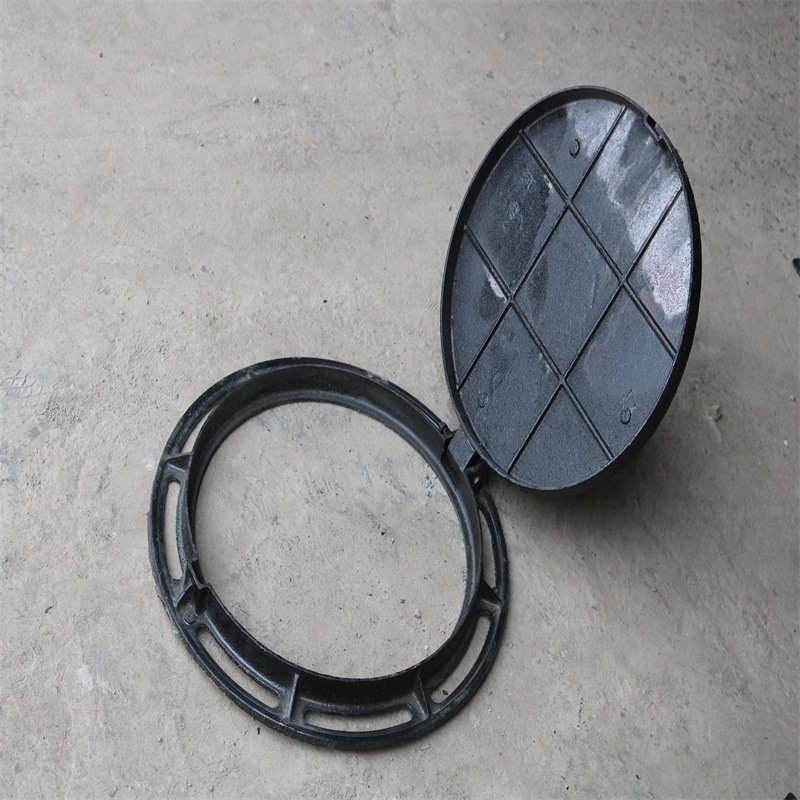 球墨铸铁圆井盖 市政排水铸铁井盖小区下水道改造用300圆铸铁井盖