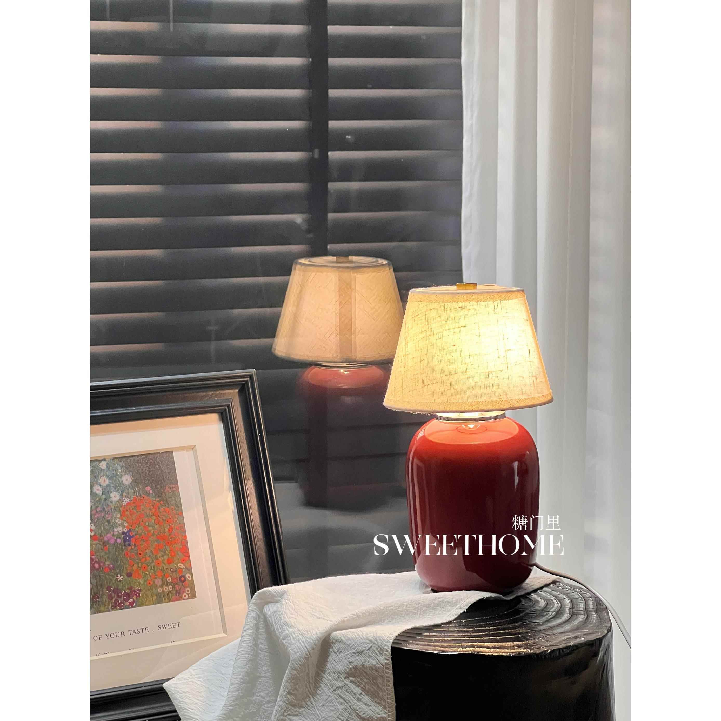 SweetHome *莫里斯花园 威尼斯古董陶瓷客厅卧室氛围装饰礼物台灯
