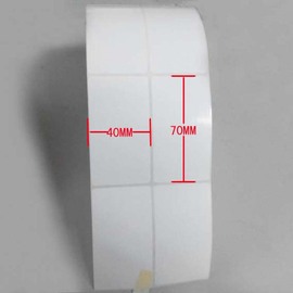 铜版不干胶标签纸40x70条码打印纸，tsc244247342e344m246cp21403140eczt210230420510411贴纸