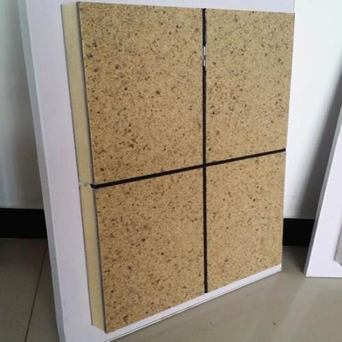 轻钢别墅外墙挤塑保温装饰一体板金属氟碳漆岩棉保温装饰一体板