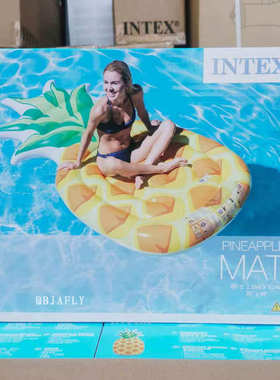 充气垫床 充气菠萝水浮水海滩intex58761床上浮沙滩排