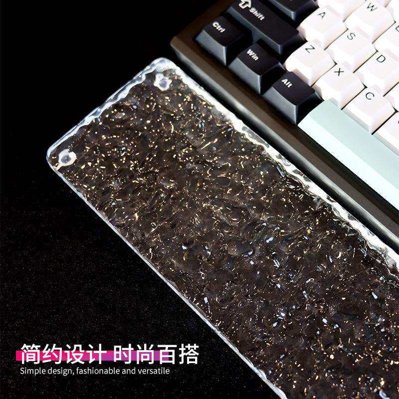 亚克力水波纹按磨手碗托架机械键盘手托防汗掌托腕托垫61/68/87键