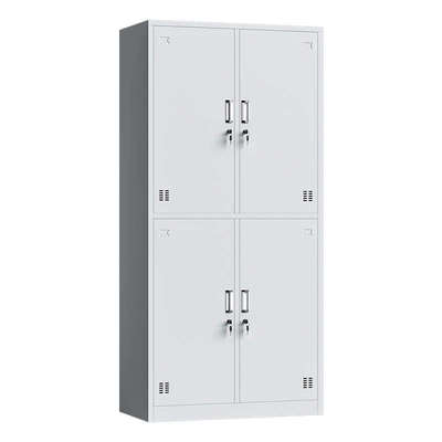 铁皮更衣柜员工宿舍浴室储物柜子带锁办公铁资料档案皮整装换衣柜