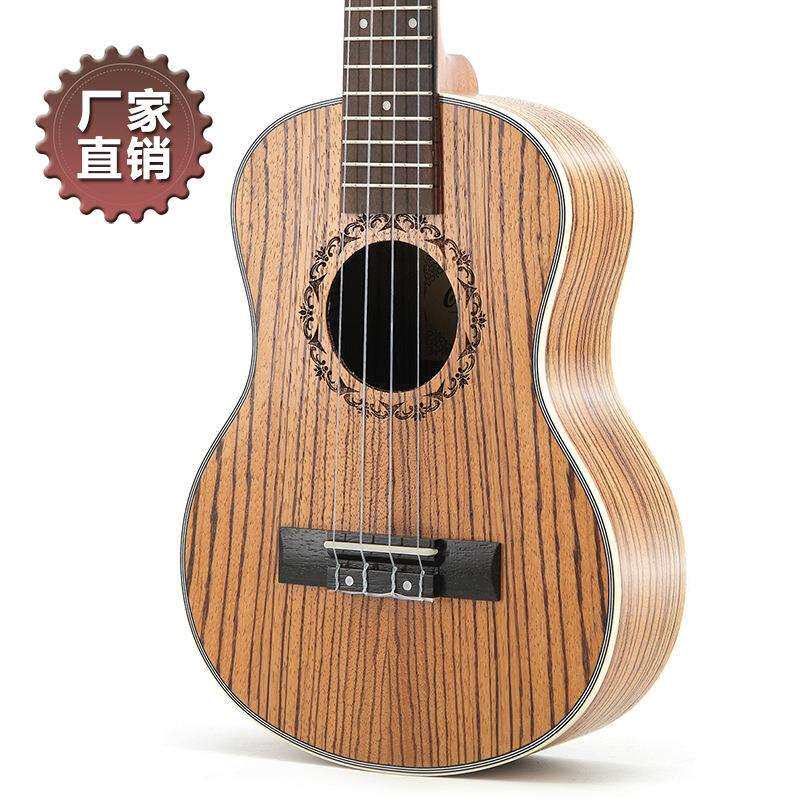 26寸班马木尤克里里 Ukulele 乌克丽丽 四弦琴小吉他厂家