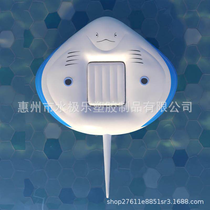 新款超大浮排魔鬼鱼带网底畅销躺椅充气式可躺可坐悠闲一夏