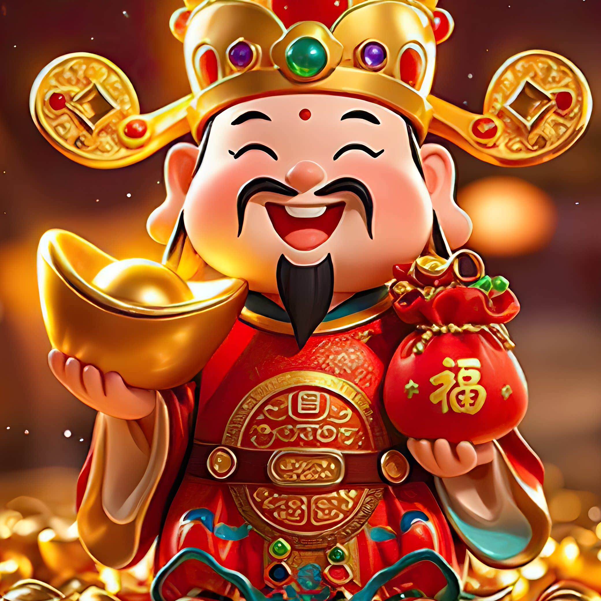 财神爷玄关装饰画福禄招财挂画新中式葫芦十二生肖百福图壁画
