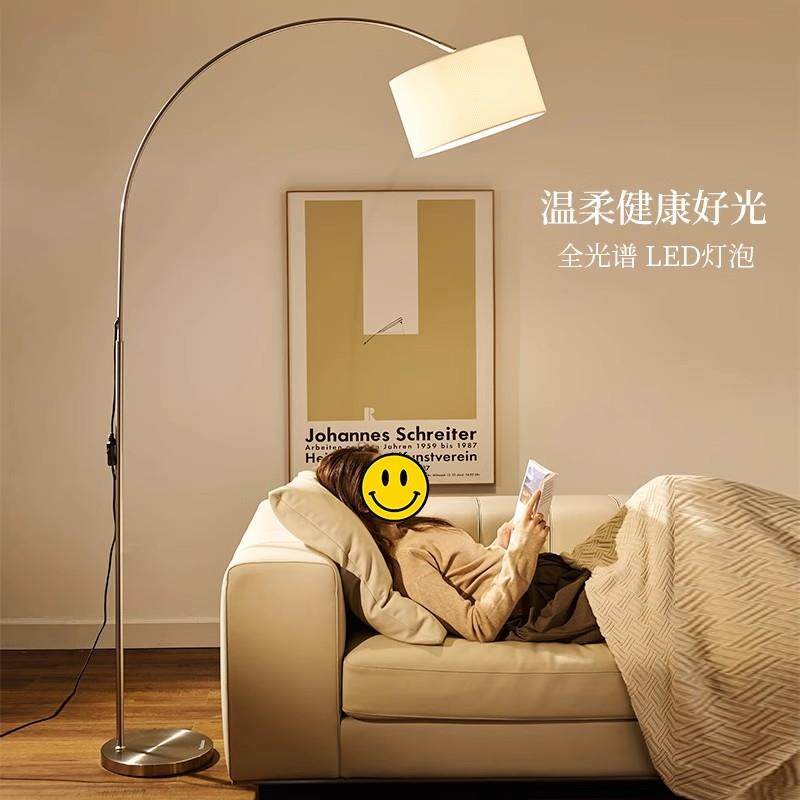 极简客厅落地灯沙发旁高级感钓鱼灯落地台灯设计师氛围颜值简约灯