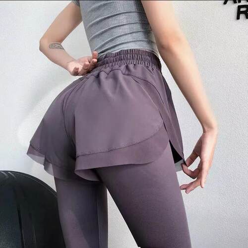Women's sports pants, running pants, dance skirts, elastic