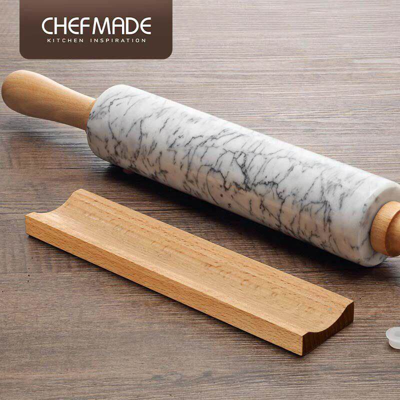 chefmade大理石擀面棍披萨大号擀面棍面棍擀面棒压面家用烘焙工具