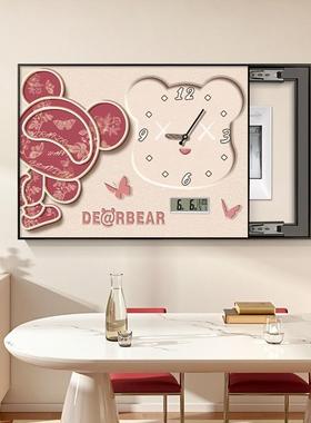 通MAV潮玩电表装箱饰画带时钟万年历壁画寓意弱箱电闸靠墙卡遮挡