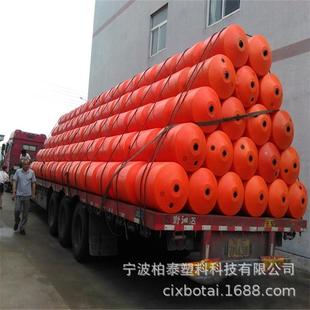 云南邵通電站入水口水面垃圾攔污浮排浮漂浮筒