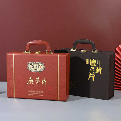 厂家直销东北特产50克100克鹿茸片礼品盒空盒 半斤装梅花鹿茸切片