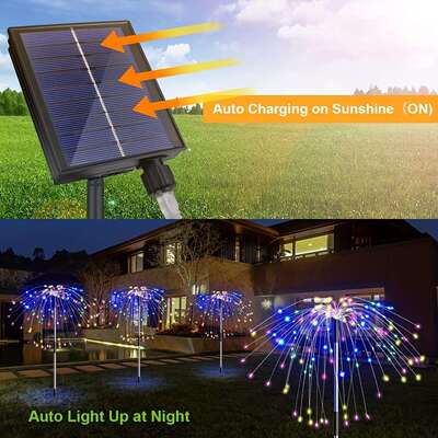 8Packs640ledSolarFireworkLightsOutdoorGardenLights8