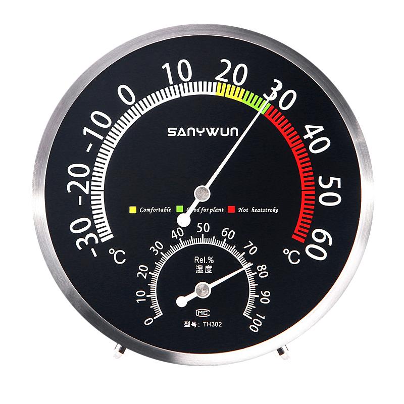 三印超大25CM温湿度计室内家用高精准度壁挂式工业仓库车间温度表