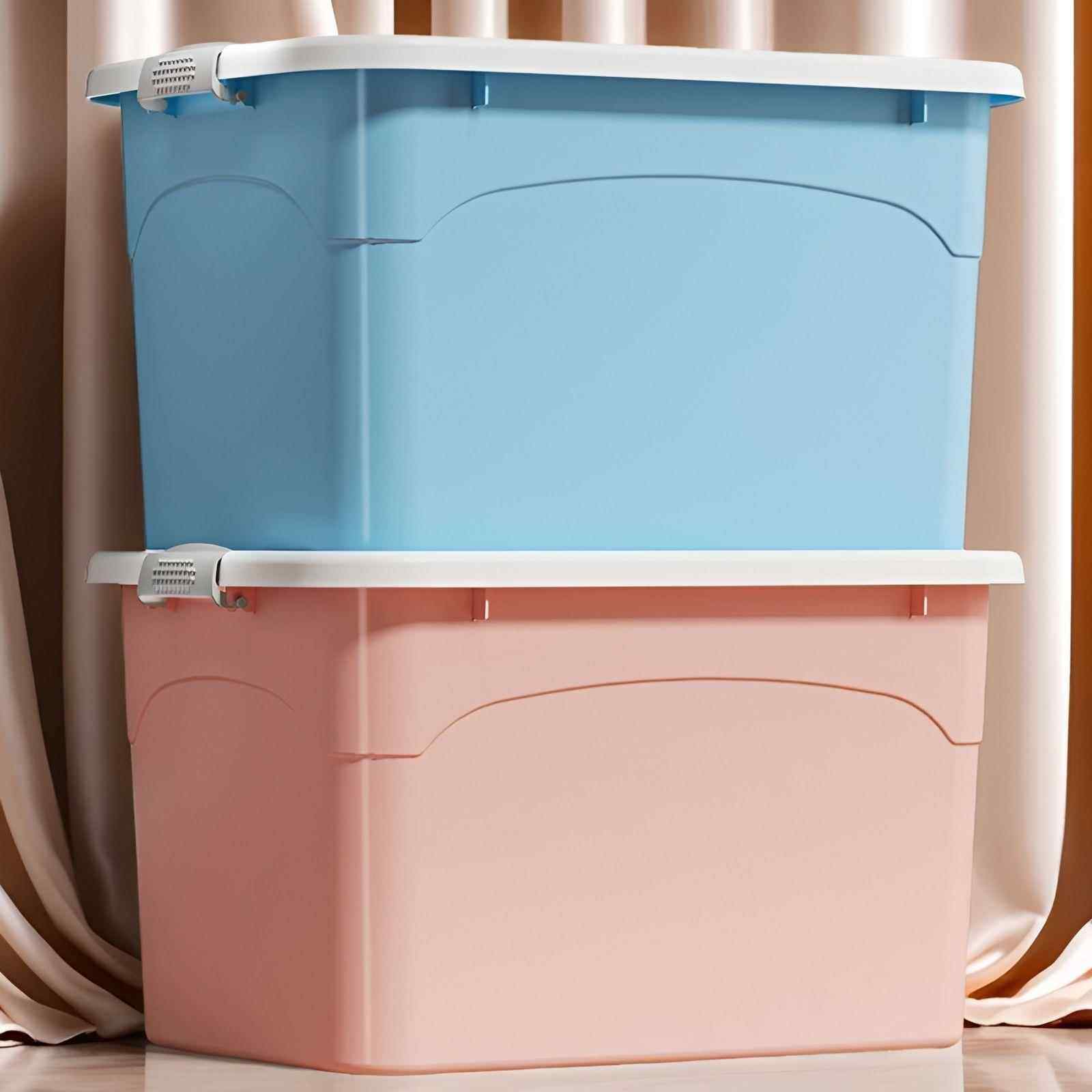 特大号塑料收纳箱家用整理箱超大容量衣物被子储物箱后备箱收纳盒