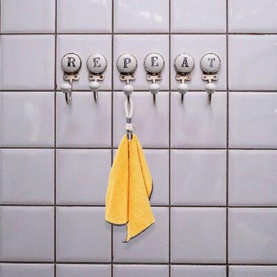 Wall Mounted Clothing Towel Rack Cotton Rope Holder Bracket
