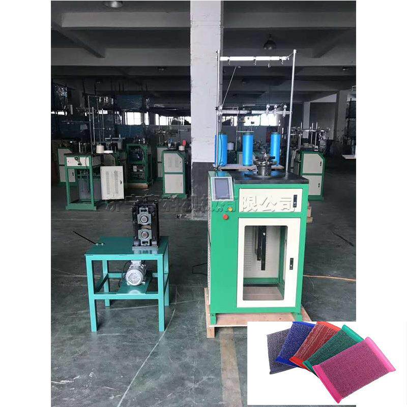 百洁布沐浴条针织机械工业钢丝海绵擦机液晶显示屏百洁布制作机