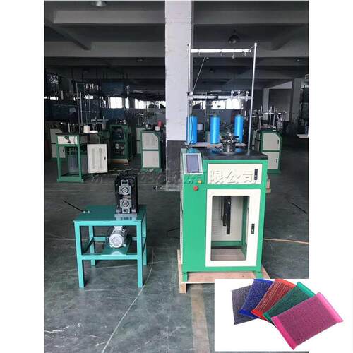 百洁布沐浴条针织机械工业钢丝海绵擦机液晶显示屏百洁布制作机