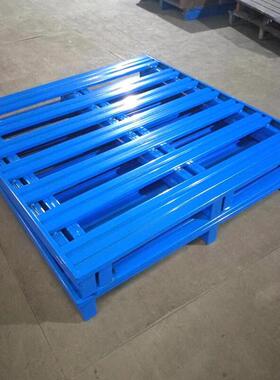 GLX0145厂现货钢制盘铁托盘金属托家盘托叉车板卡防地滑台板周转