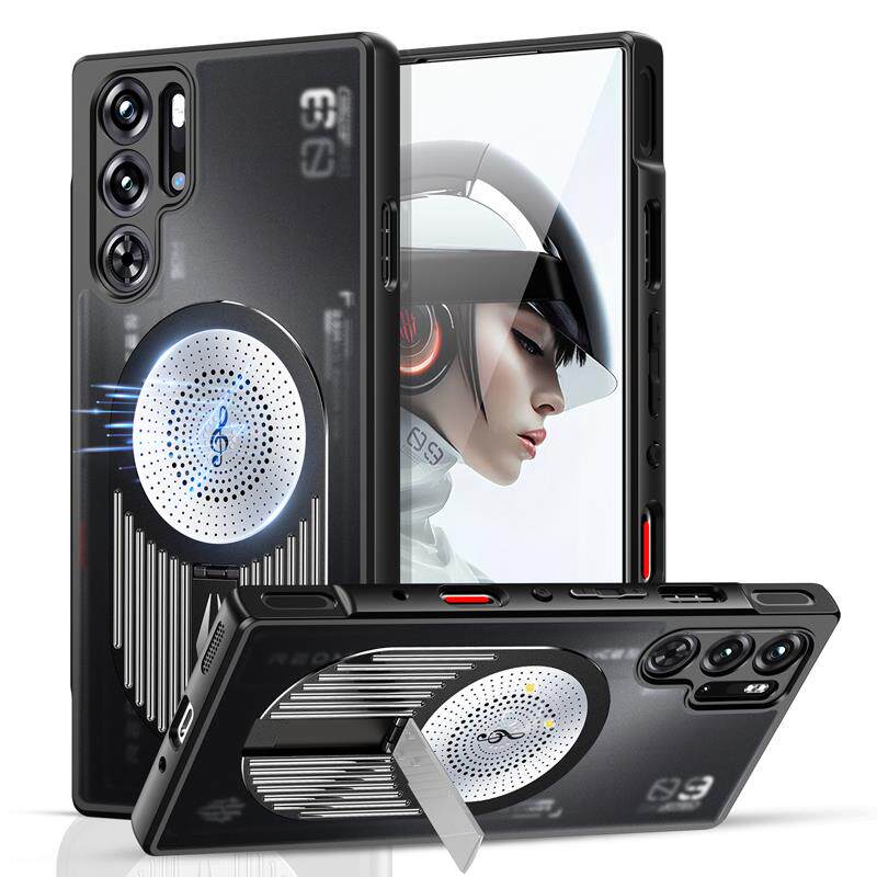 适用红魔10S Pro+/10Pro+散热手机保护壳TPU软边防摔保护壳个性红魔9sPro/11Pro+香薰手机保护套磁吸支架保护