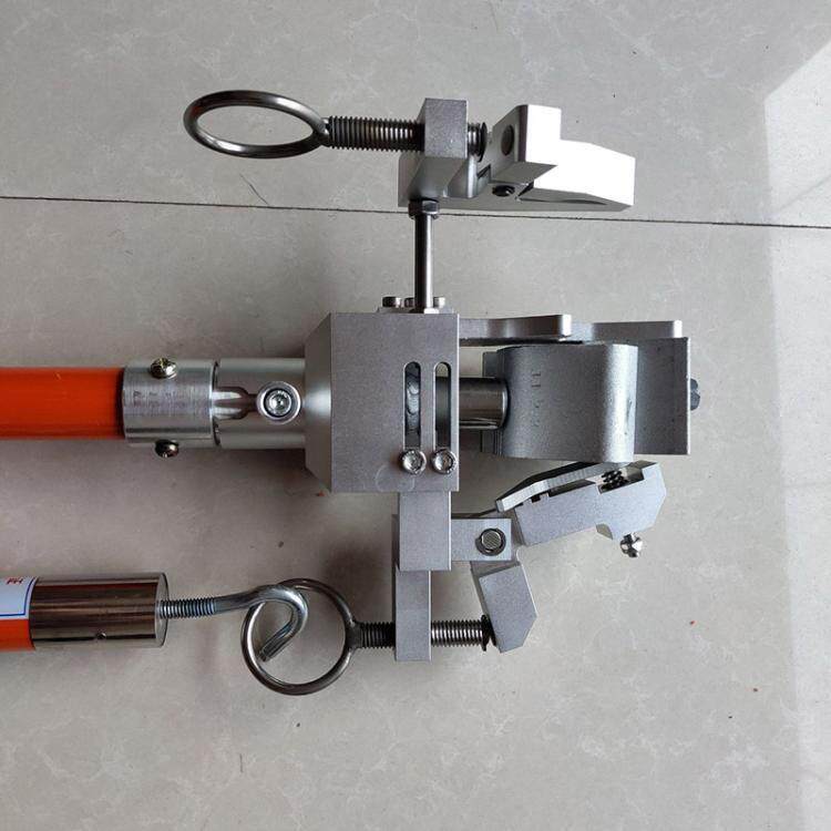 锁线杆操作头J型线夹安装头绝缘杆临时搭头线卡拆装器工具头