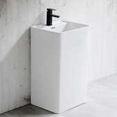 简约方形圆形立柱盆陶瓷一体落地式 卫生间洗手脸盆家用阳台立式