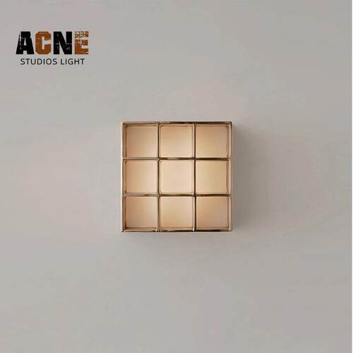 中山工厂直销Acne/Bruces壁灯丹麦全铝长条砂镍中古壁墙灯设计师