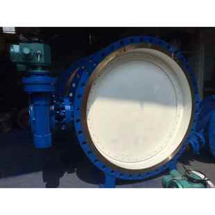 PN0.6MPa电动手动两用开关蝶阀DN1200 蝶阀DN2000 KD943H 6C法兰式