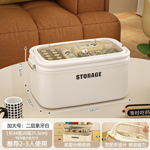 大号家用药箱大容量家庭装小医药箱多层药品分类收纳箱特大药盒