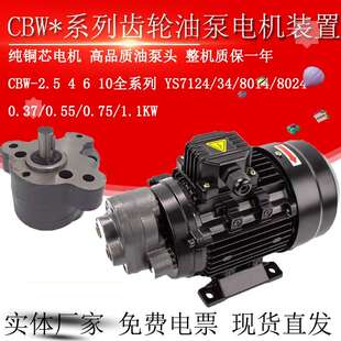 10液压润滑泵CB CBW B2.5齿轮油泵电机YS7134 B10 550W