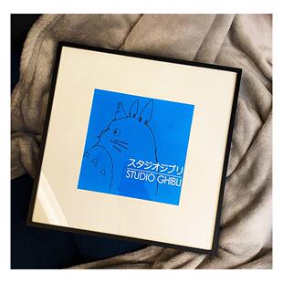 龙猫吉卜力可耐ins风简约装饰画画挂画画