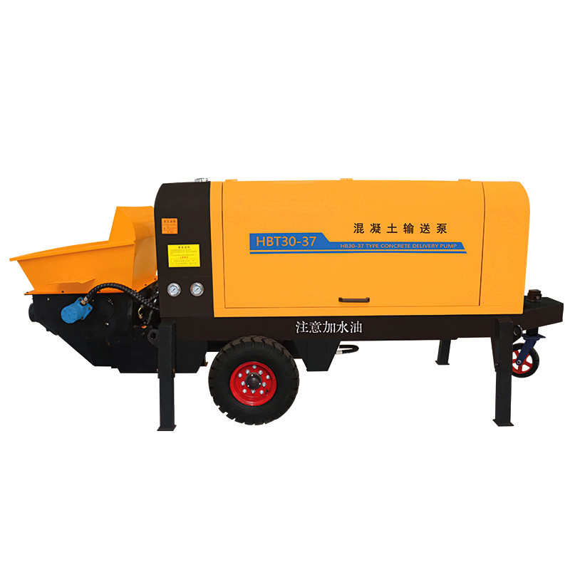 二次结构柱泵柴油电动浇筑泵细石砂浆上料机大功率混凝土输送泵