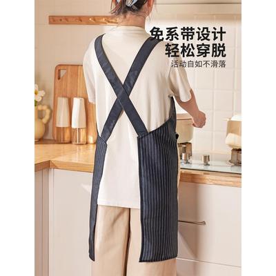 围裙家用可拆卸擦BIP手2025新款防房水防油做厨饭男年士轻款