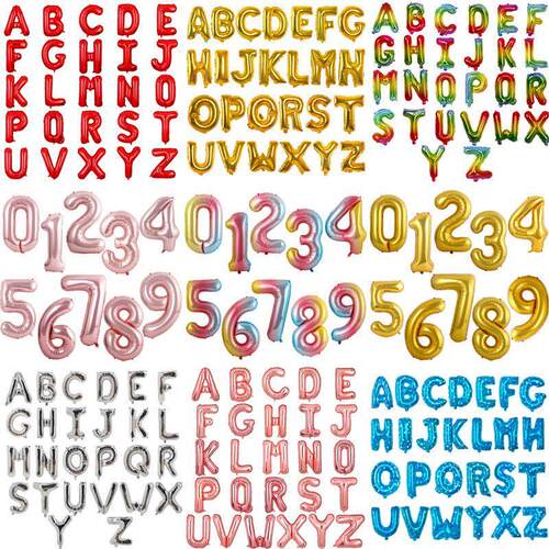 40 inch Letter A to Z Alphabet Foil Balloons Letter Birthday