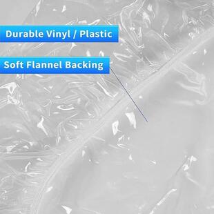 ver Waterproof Transparent Elastic Tableclot PVC Edged Round