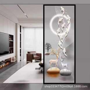 入户门奢屏风隔断客厅轻墙卫生间遮挡现代卧室玻璃简约玄关半艺术