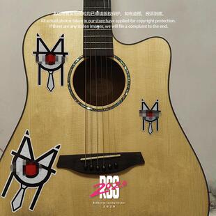 国内摇滚乐队梅卡德尔乐队周边贴纸防水反光吉他汽车摩托电动车贴