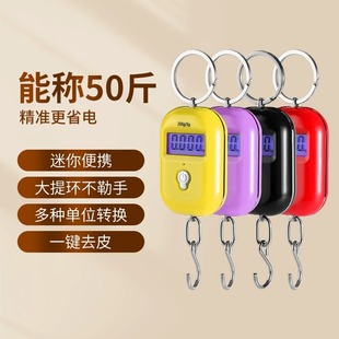 高精度家用吊秤弹簧秤钩行李称重 精准迷你手提电子秤小型便携式