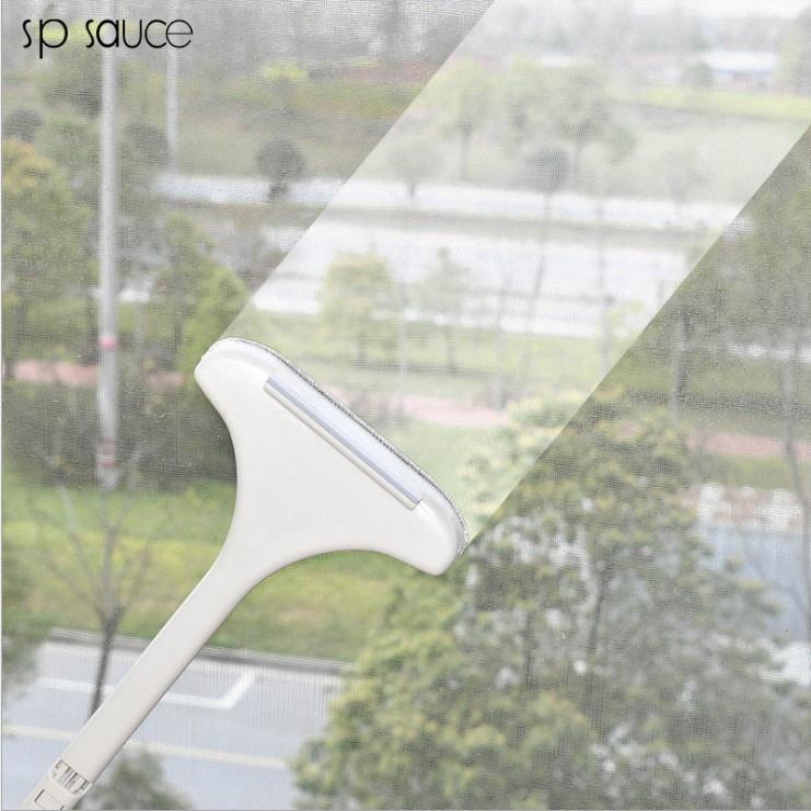 高档日家本长把柄免拆纱窗清洗刷纱窗神器擦擦玻璃器用刷子两用擦