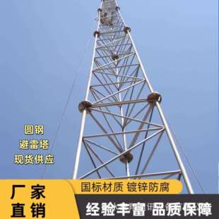 避雷塔 钢结构热镀锌避雷针圆钢避雷塔厂家制作发货户外防雷塔