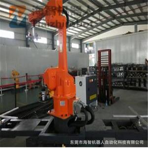 五金饰品配件锁具门把手喷漆机器人广东东莞海智喷涂机器人厂家