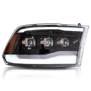 21大灯总成DODGE 适用09 18款 道奇公羊19 LED透镜流水转向 RAM改装