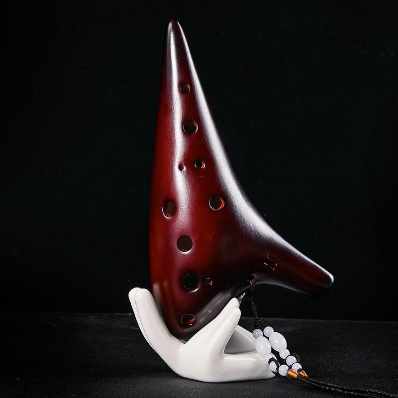 正品陶笛12孔AC调中音二十6孔七件套AF SC专业三管学者树脂初入门