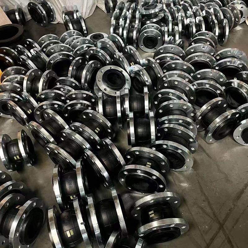 柔性法兰接头膨胀减震器单球体可曲挠钢丝软连接柔性法兰避震喉