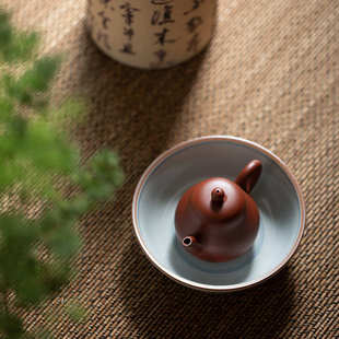 古青手写诗文壶承干泡盘功夫茶具养壶托盘壶垫茶承壶托创意茶点盘