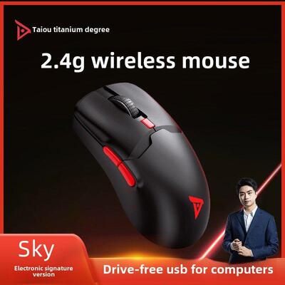 钛合金Tsg608S无线鼠标2.4g轻量办公轻量电脑USB通用哑光充电型号