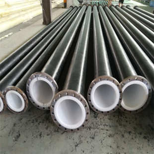 529X8衬塑螺旋钢管 排水用法兰焊接内衬塑外防腐螺旋焊钢管