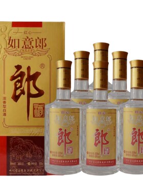 2010年50度红心如意郎500ml*6瓶浓香型纯粮酿造老酒整箱装