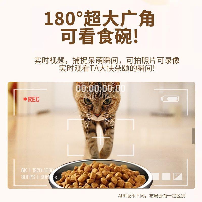 批量采购宠物智能自动喂食器猫狗定时定量自动投喂机可视自动喂食